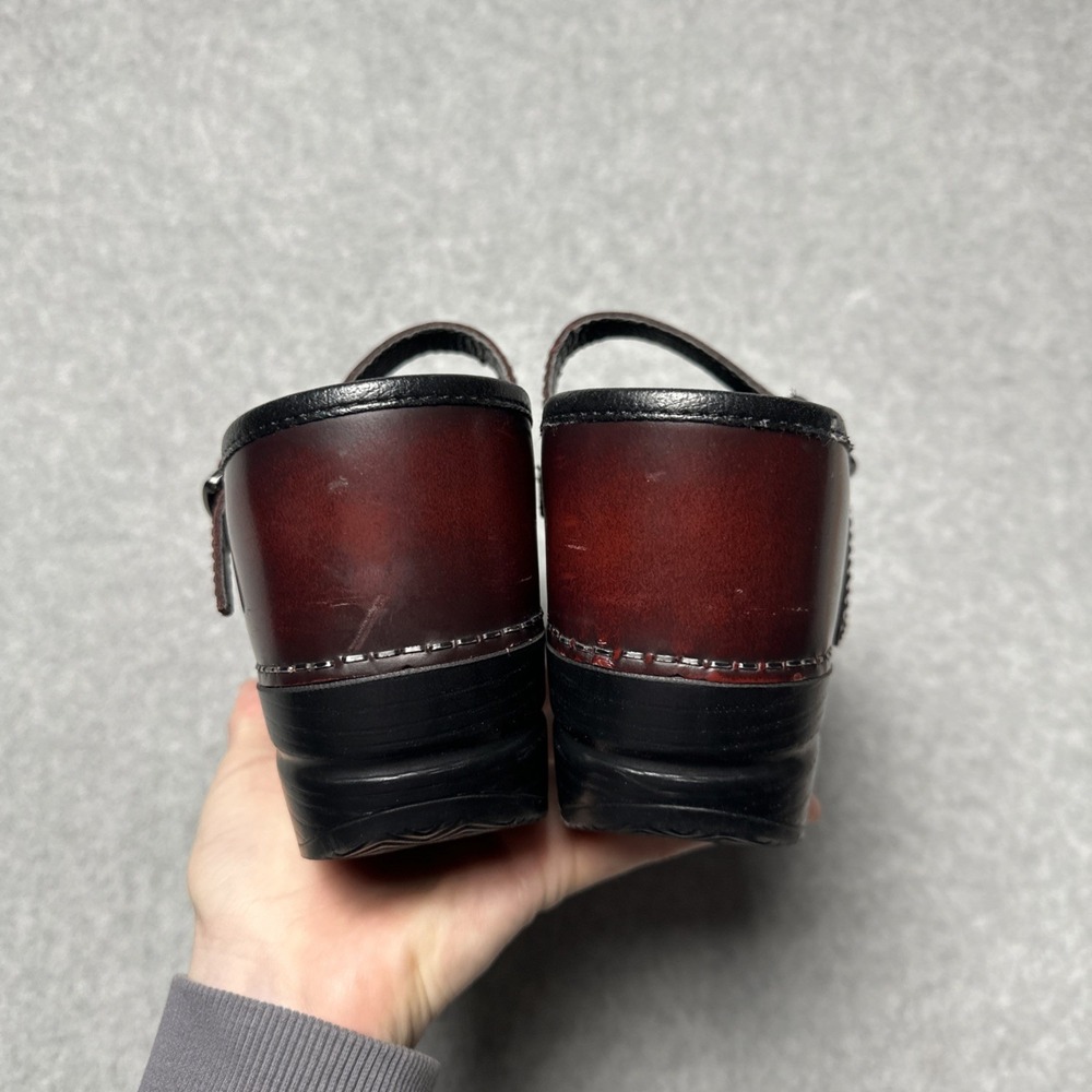 Dansko Clogs Burgundy Brown Leather Shoes Size 38 US size 7.5-8 - Picture 5 of 7